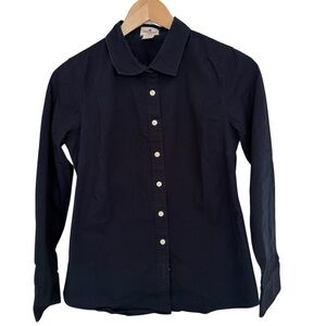 J. Crew Haberdashery Navy Blue Button-Up Shirt